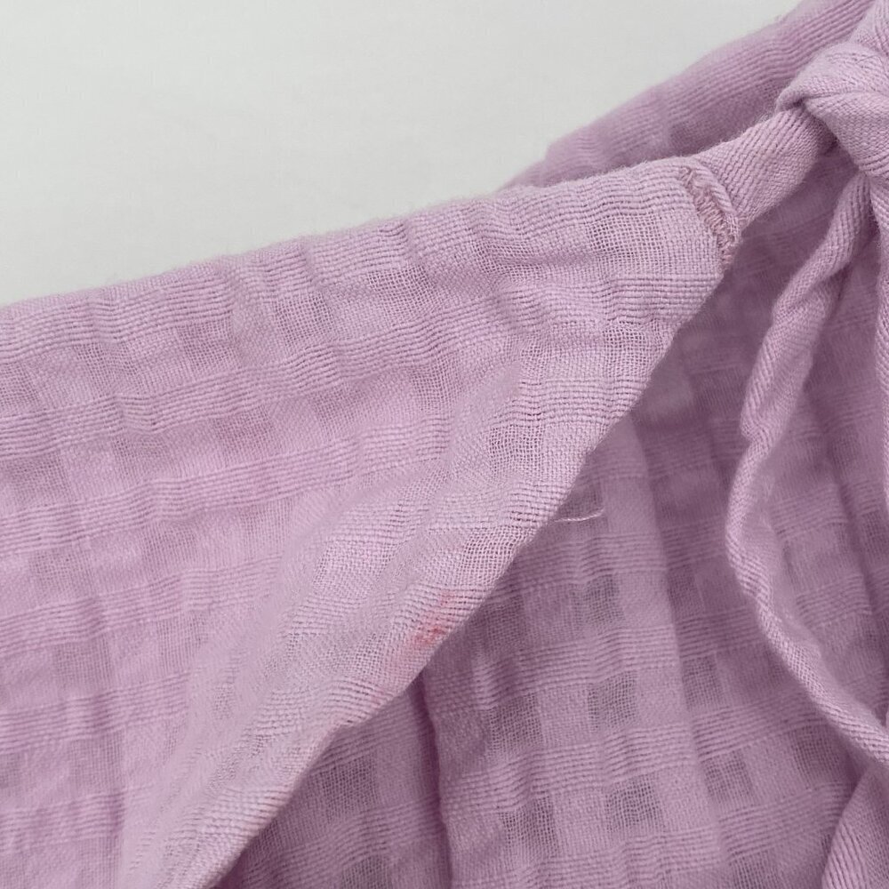 Free-est Size M Check Wrap Around Shorts Pink/Rose Free People High Rise - Picture 8 of 16